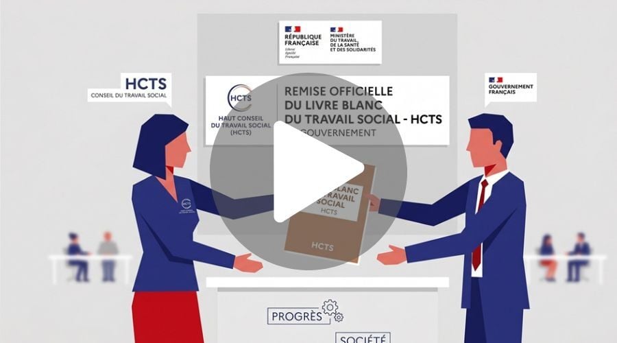Webconférence Remise officielle du livre blanc du travail social du HCTS au gouvernement